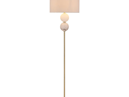 Murano Floor Lamp Brass and Pewter Elegant Lighting Fixture.