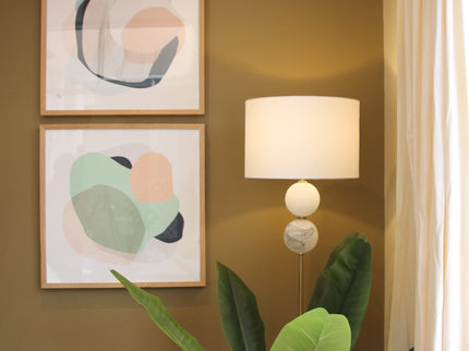 Murano Floor Lamp Brass and Pewter Elegant Lighting Fixture.