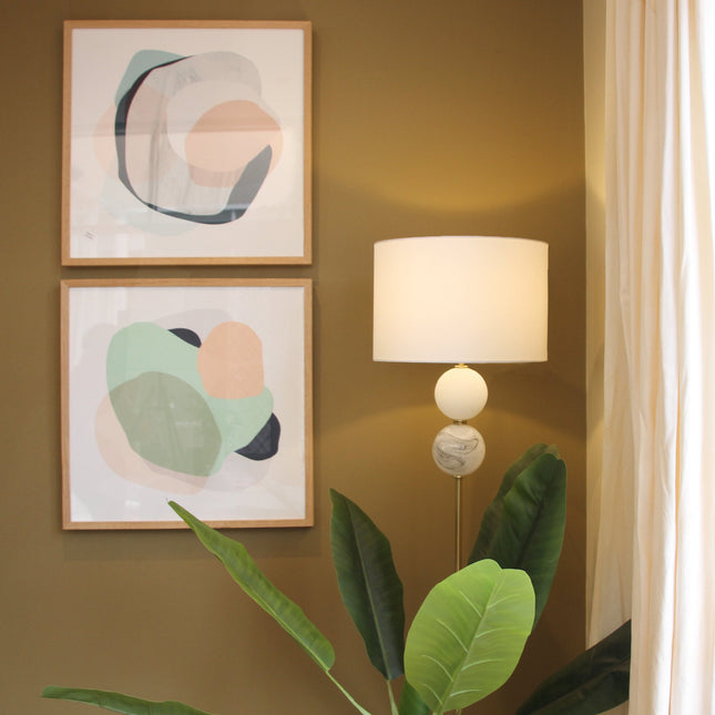 Murano Floor Lamp Brass and Pewter Elegant Lighting Fixture.