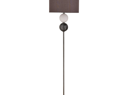 Murano Floor Lamp Brass and Pewter Elegant Lighting Fixture.