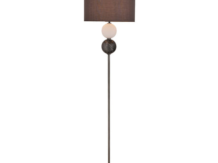 Murano Floor Lamp Brass and Pewter Elegant Lighting Fixture.