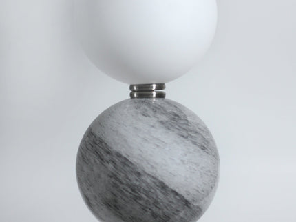 Murano Floor Lamp Brass and Pewter Elegant Lighting Fixture.