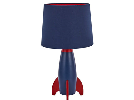 Rocketship Table Lamp for Kids Room and Space Enthusiasts.