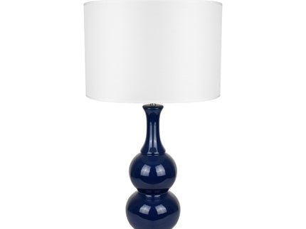 Pattery Barn Table Lamp White Orange Green Blue Ceramic Base.