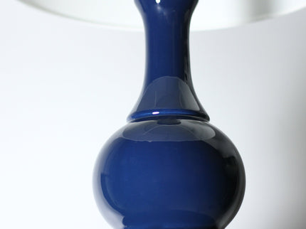 Pattery Barn Table Lamp White Orange Green Blue Ceramic Base.