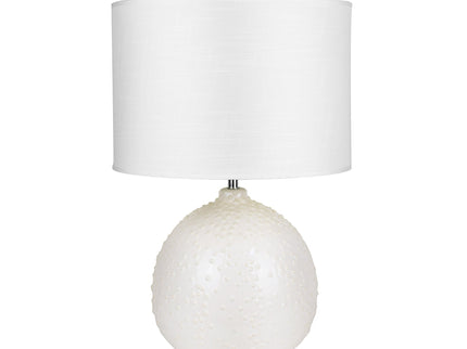 Boden Ceramic Table Lamp White Blue Stylish Modern Decor.
