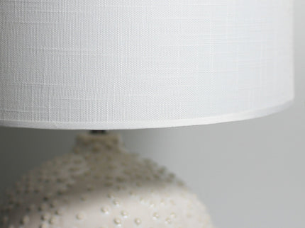 Boden Ceramic Table Lamp White Blue Stylish Modern Decor.