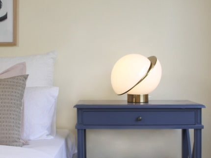 Padgett Table Lamp Modern Artistic Design with Gold Accents.