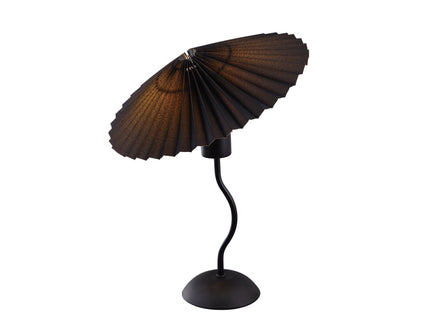 Piairie Table Lamp Black White Elegant Japanese Parasol Style.