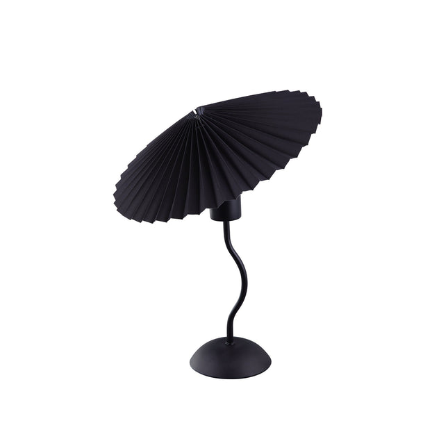 Piairie Table Lamp Black White Elegant Japanese Parasol Style.