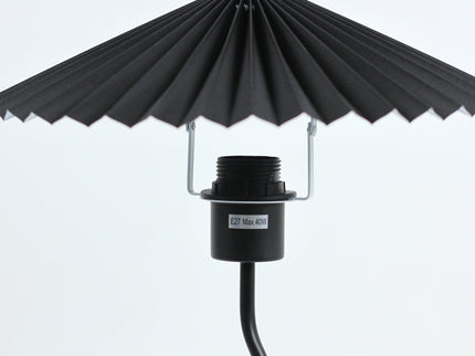 Piairie Table Lamp Black White Elegant Japanese Parasol Style.