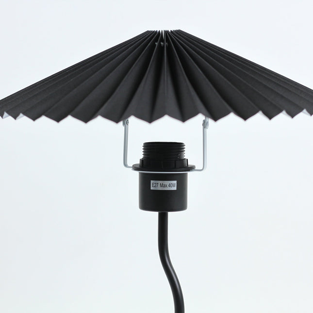 Piairie Table Lamp Black White Elegant Japanese Parasol Style.