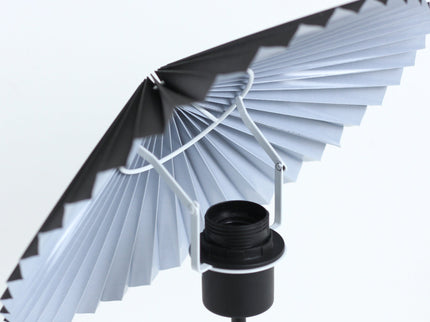 Piairie Table Lamp Black White Elegant Japanese Parasol Style.