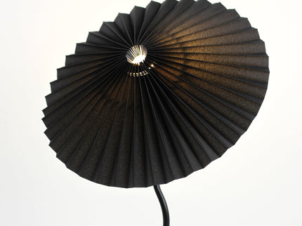 Piairie Table Lamp Black White Elegant Japanese Parasol Style.