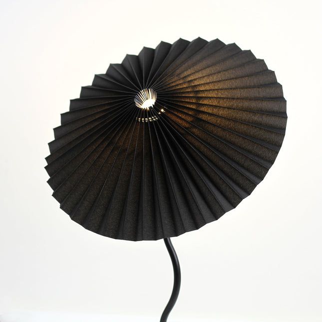 Piairie Table Lamp Black White Elegant Japanese Parasol Style.