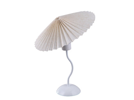 Piairie Table Lamp Black White Elegant Japanese Parasol Style.