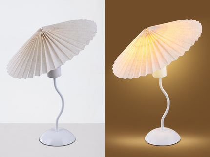 Piairie Table Lamp Black White Elegant Japanese Parasol Style