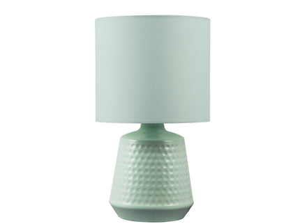 Hyde Touch Table Lamp Pink Green White Satin Chrome Modern Desk Light.