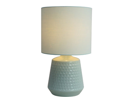 Hyde Touch Table Lamp Pink Green White Satin Chrome Modern Desk Light