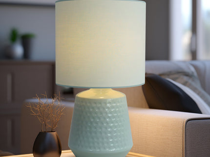 Hyde Touch Table Lamp Pink Green White Satin Chrome Modern Desk Light.