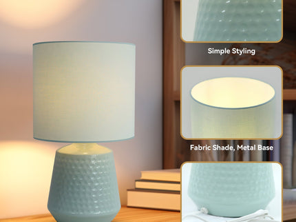 Hyde Touch Table Lamp Pink Green White Satin Chrome Modern Desk Light.