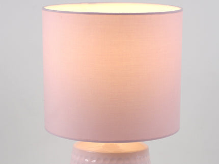 Hyde Touch Table Lamp Pink Green White Satin Chrome Modern Desk Light.