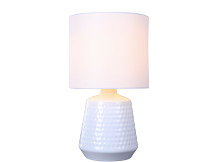 Hyde Touch Table Lamp Pink Green White Satin Chrome Modern Desk Light