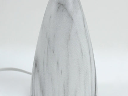Navia Table Lamp Grey Brown Vintage Style Ceramic and Fabric Shade.