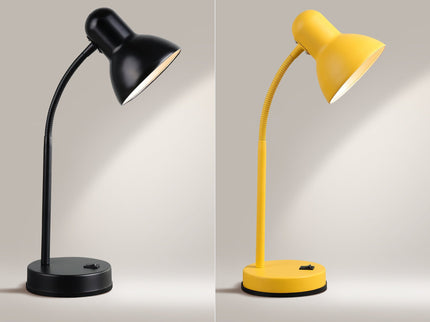 Lewis Table Lamp Black Yellow Modern Desk Light for Home and Office.