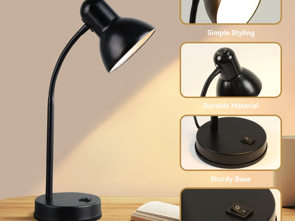 Lewis Table Lamp Black Yellow Modern Desk Light for Home and Office.