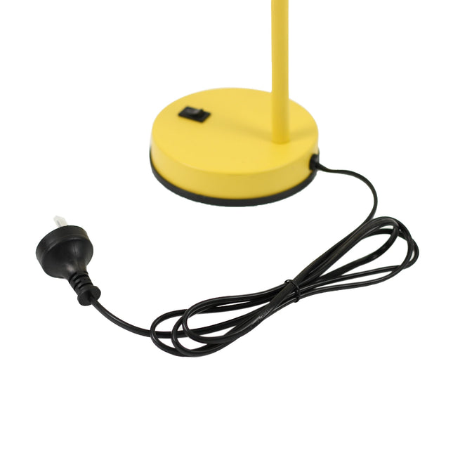 Lewis Table Lamp Black Yellow Modern Desk Light for Home and Office