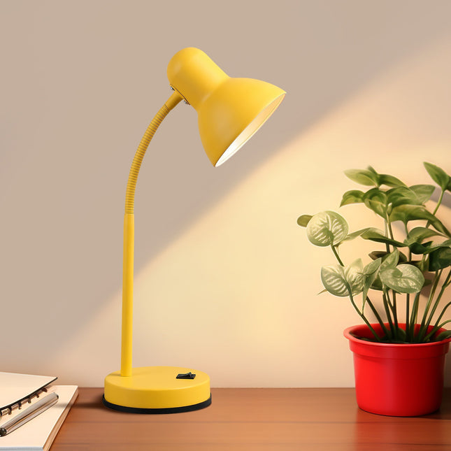 Lewis Table Lamp Black Yellow Modern Desk Light for Home and Office.