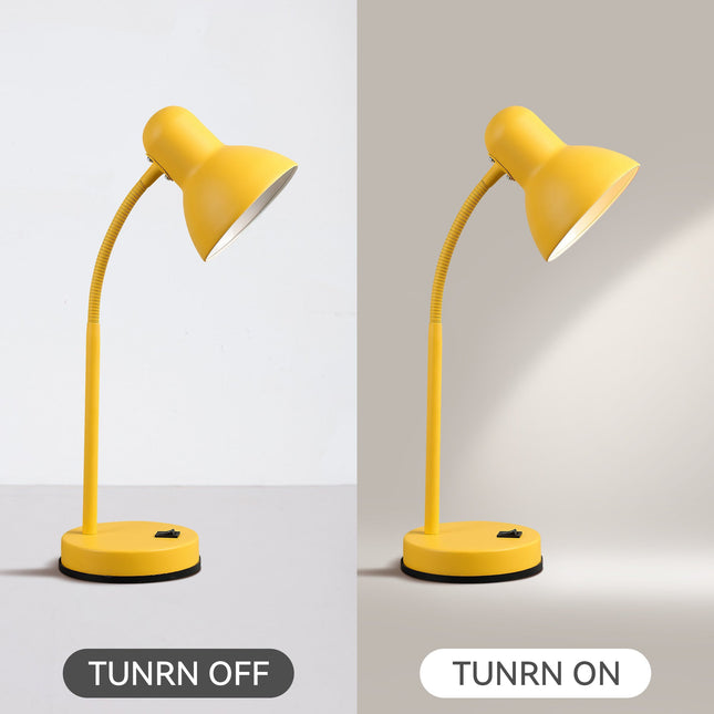 Lewis Table Lamp Black Yellow Modern Desk Light for Home and Office.