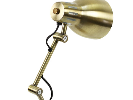 Nord Metal Table Lamp White Satin Chrome Antique Brass Modern Lighting