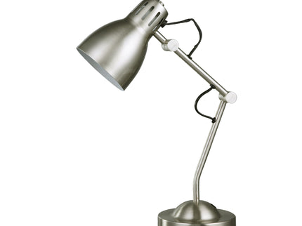 Nord Metal Table Lamp White Satin Chrome Antique Brass Modern Lighting