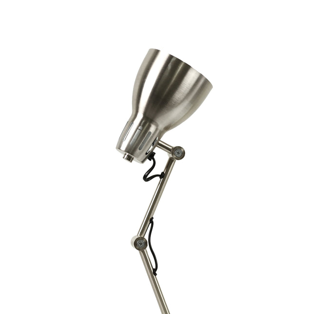 Nord Metal Table Lamp White Satin Chrome Antique Brass Modern Lighting