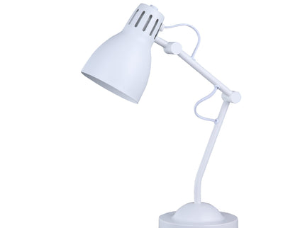 Nord Metal Table Lamp White Satin Chrome Antique Brass Modern Lighting.