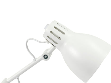 Nord Metal Table Lamp White Satin Chrome Antique Brass Modern Lighting.