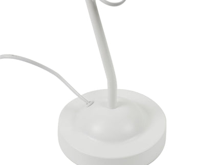Nord Metal Table Lamp White Satin Chrome Antique Brass Modern Lighting.