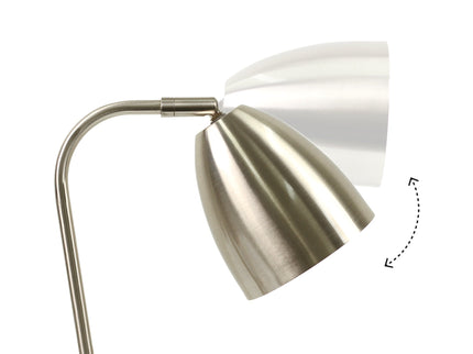 Astro Touch Table Lamp Satin Chrome Antique Brass Modern Minimalist Lighting.