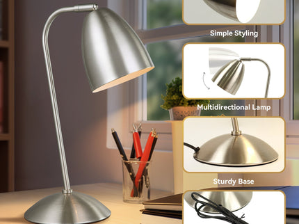 Astro Touch Table Lamp Satin Chrome Antique Brass Modern Minimalist Lighting.