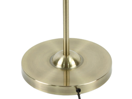 Nord Metal Floor Lamp White Satin Chrome Antique Brass Modern Lighting