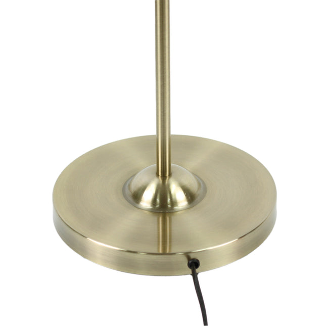 Nord Metal Floor Lamp White Satin Chrome Antique Brass Modern Lighting