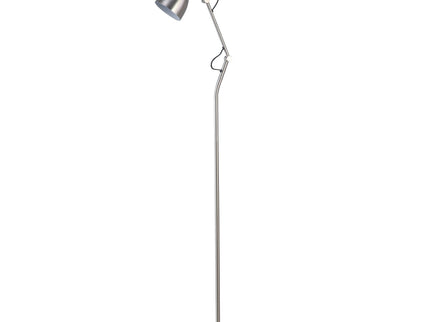 Nord Metal Floor Lamp White Satin Chrome Antique Brass Modern Lighting.