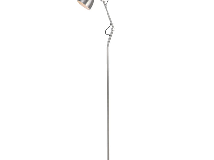 Nord Metal Floor Lamp White Satin Chrome Antique Brass Modern Lighting