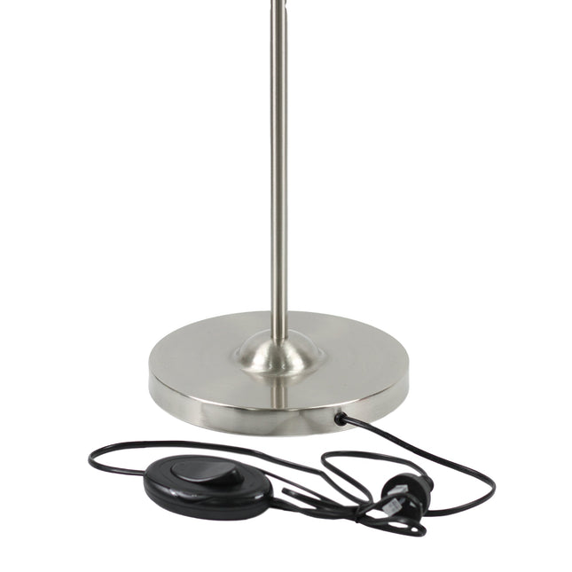 Nord Metal Floor Lamp White Satin Chrome Antique Brass Modern Lighting