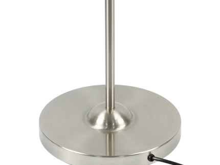 Nord Metal Floor Lamp White Satin Chrome Antique Brass Modern Lighting