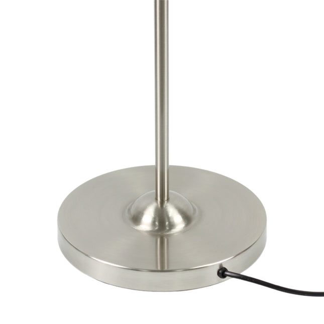 Nord Metal Floor Lamp White Satin Chrome Antique Brass Modern Lighting