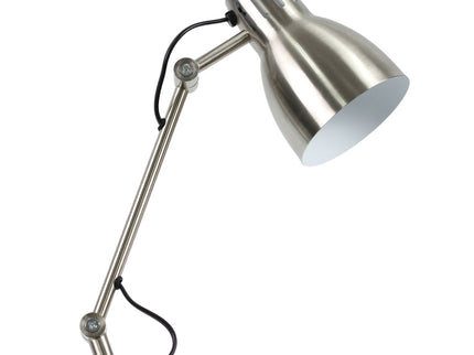 Nord Metal Floor Lamp White Satin Chrome Antique Brass Modern Lighting