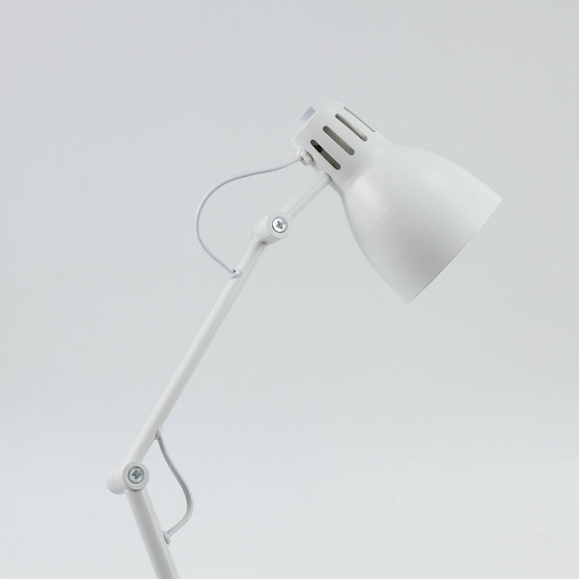 Nord Metal Floor Lamp White Satin Chrome Antique Brass Modern Lighting.
